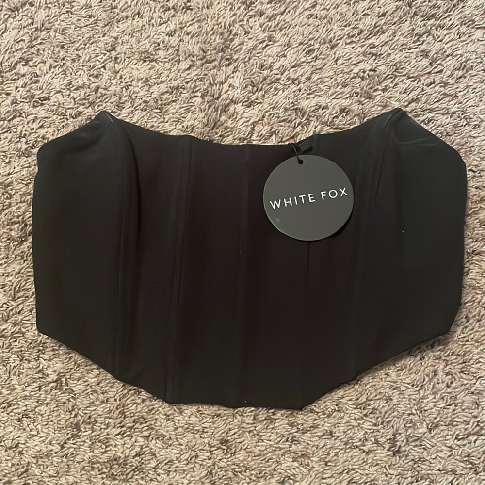 NWT White Fox Corset Top